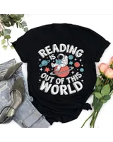 Reading Is Out Of This World Space Funny Books Lover T-Shirt Shirt Men's Tank Top black s