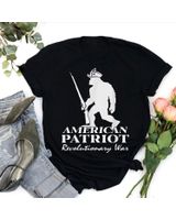 Funny Bigfoot American Patriot Independence Day 4th Of July T-Shirt Shirt Women's Premium Slim Fit Tee black s